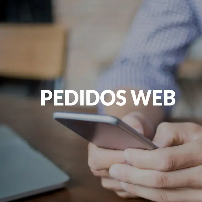 Cargador de pedidos web